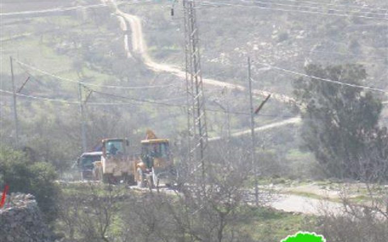 اليات الاحتلال تدمر خط شبكة الكهرباء في مدينة بيت جالا