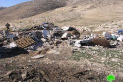 The Israeli Occupation Army Demolish Structures in Al Rahwa