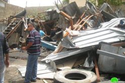 بلدية الاحتلال تهدم ورش ميكانيكية للسيارات في بلدة حزما