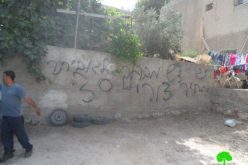 Writing Offensive Slogans and Attacking 3 Palestinian Vehicles