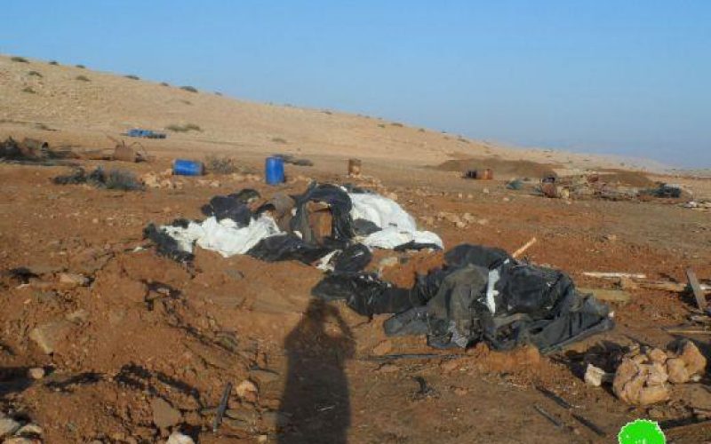 Demolishing a Number of Tents and Barns in Toubas Governorate