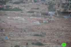 الاحتلال الاسرائيلي يردم بئرين قيد الإنشاء في خربة يرزا