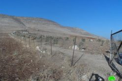 الاحتلال الإسرائيلي يخطر بوقف شق طريق زراعي في خربة الطويل /محافظة نابلس