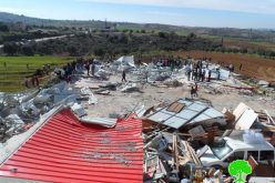 The occupation demolished a commercial structure in Hebron