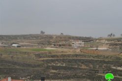 ما تسمى دائرة أراضي اسرائيل تعلن وضع اليد على 1300دونم من أراضي قرية جينصافوط في محافظة قلقيلية