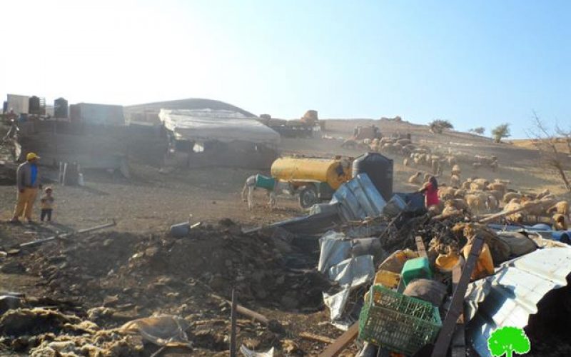 A large-scale demolition operation in the Jordan Valley