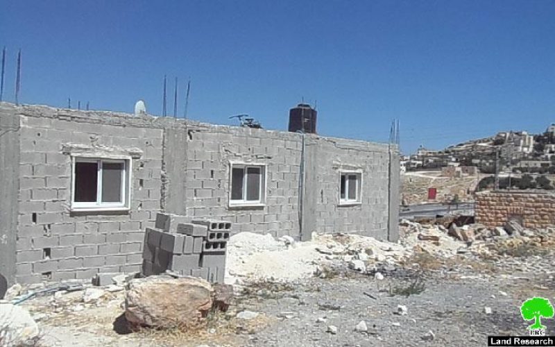 إخطار مسكن في قرية الفرديس / محافظة بيت لحم