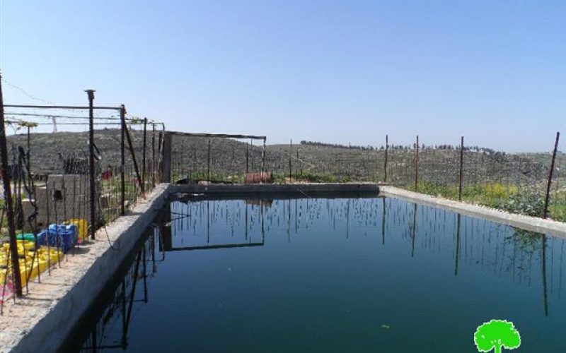 The Israeli occupation threatens to demolish a pool in Hebron