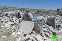 Two residences were torn down in al Arroub