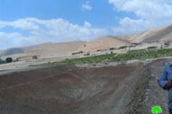 لجنة التنظيم والبناء الإسرائيلية تخطر بوقف العمل في بناء بركة مائية في قرية الجفتلك