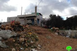 A wave  of stop-work orders in Al-Khadr area by Israeli occupation