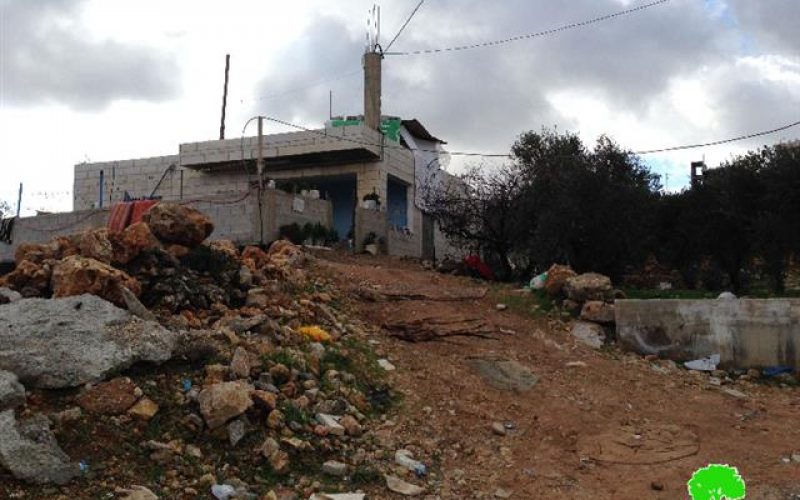 A wave  of stop-work orders in Al-Khadr area by Israeli occupation