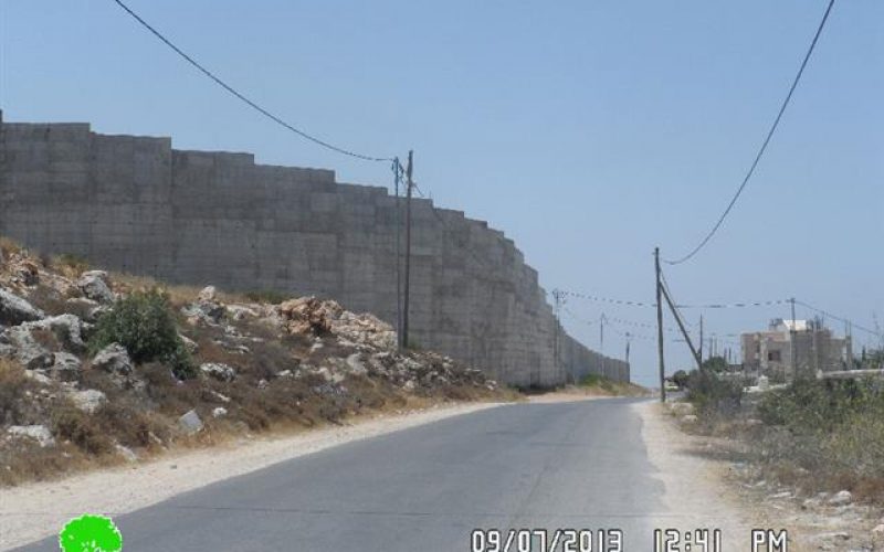 The town of al-Walaja is trapped by the segregation wall and is under the spot of  future colonial plans