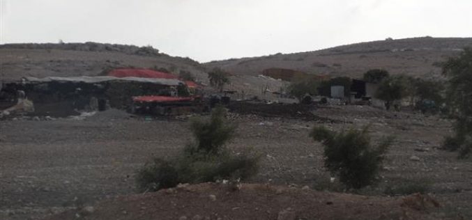 إخطار 10 عائلات بدوية بإخلاء مساكنهم بحجة التدريبات العسكرية في خربة ابزيق / محافظة طوباس