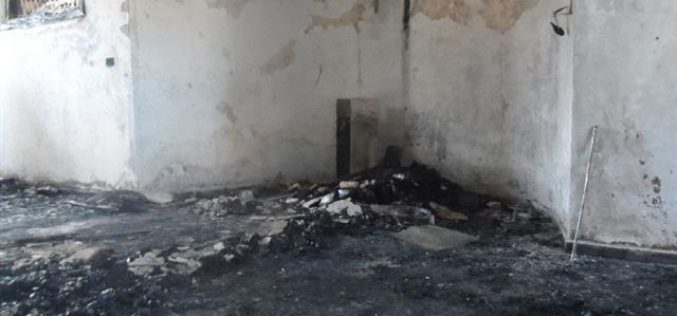 مستعمرون متطرفون يحرقون مسجد عثمان بن عفان في قرية المغير / محافظة رام الله