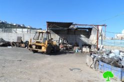 Stop-work orders on barracks in Idhna village in Hebron