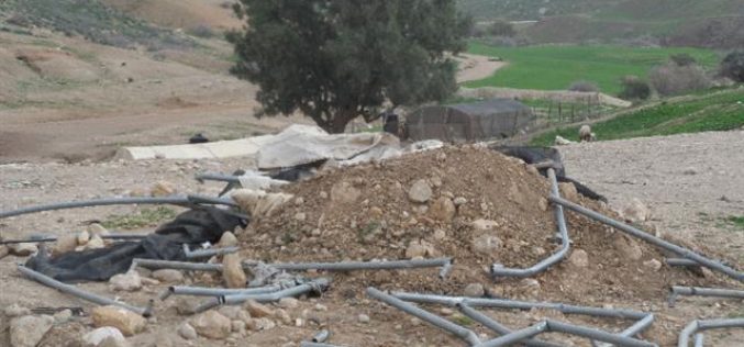 The Israeli occupation totally razes Umm Jamal dwelling