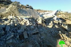 الاحتلال يهدم مسكنين ومنشآت زراعية في قرية الرفاعية ببلدة يطا