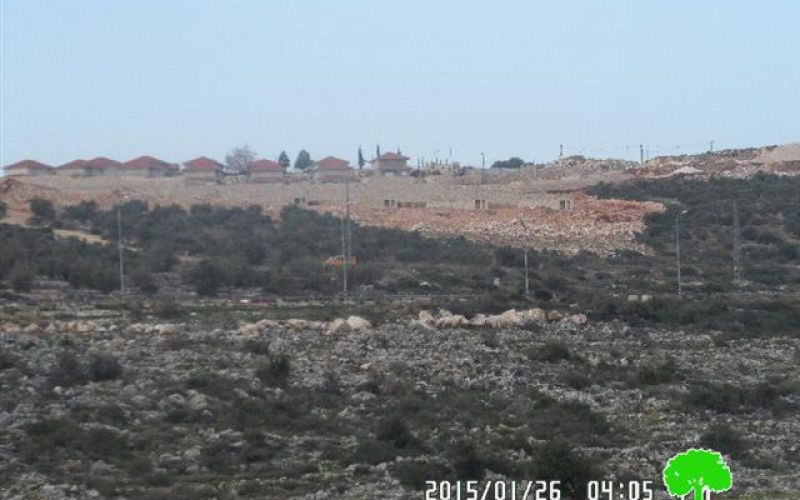 مستعمرة ” بروخين”  الإسرائيلية تتطور على حساب أراضي قرية بروقين الفلسطينية