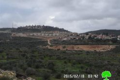 Building new colonial units and ravaging area in Kedumim colony