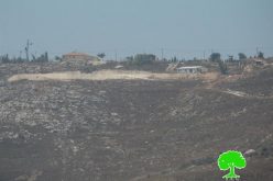 Colonists of Givat Ronen continue taking over lands from the Nablus village of Huwwara