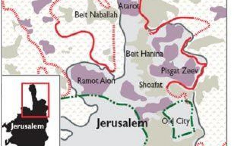 اسرائيل بصدد اخلاء ممتلكات فلسطينية في كفر عقب لصالح البناء الاستيطاني