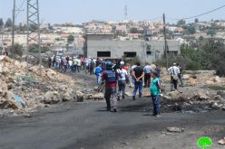 The Israeli occupation shuts down three agricultural roads in Kfar Qaddum