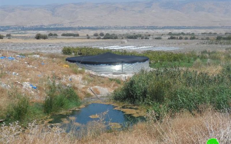 إخطار بوقف البناء لبركة مياه في قرية عين البيضا
