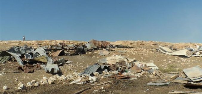 Demolition of structures in the Bedouin communities of Al-Ma’azi and Al-Khadtharyat