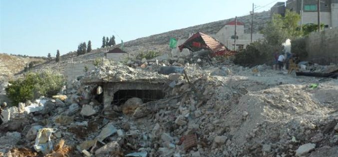 تدمير منزل عائلة أبو الهيجا في ضاحية الهدف شمال مدينة جنين