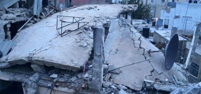 The Israeli occupation detonates the residence of detainee Mohammad Abu Shaheen in Qalandiya refugee camp