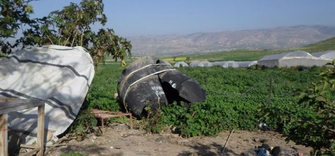 للمرة الثانية خلال شهر شباط … الاحتلال يهدم خيام وبركسات زراعية في خربة الفارسية
