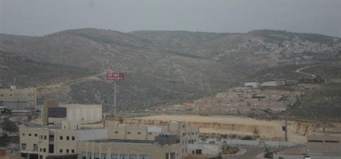 Expansion works in the Israeli industrial zone of Binyamin, north Occupied Jerusalem