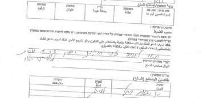 Israeli Occupation Forces confiscate three agricultural barracks from Al-Hathroreh Bedouin community
