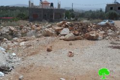 Israeli Occupation Forces seal off an agricultural road in Salfit governorate