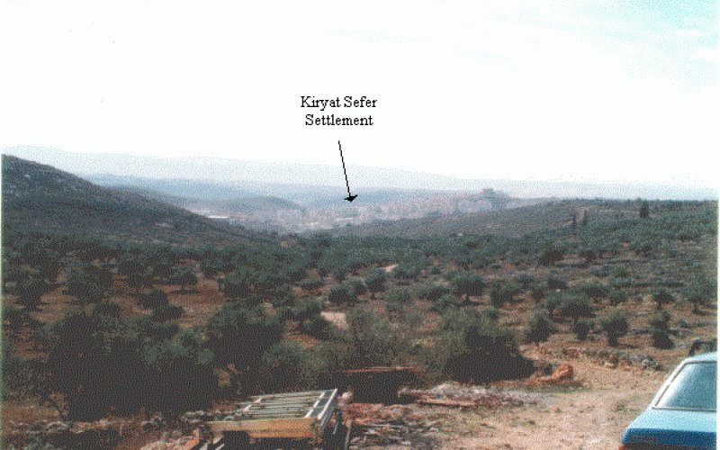 The Expansion of Kiryat Sefer Settlement on the Land of Dier