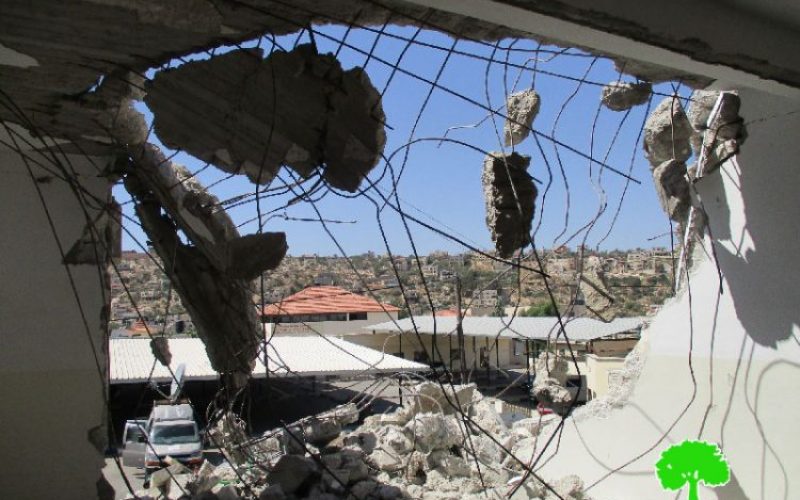 Israeli Occupation Forces demolish a residence in Qabatiya town on security claims