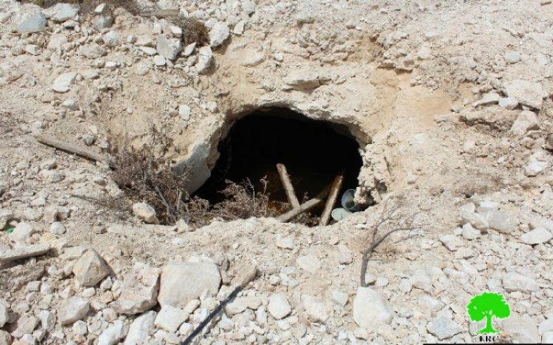 Israeli Occupation Forces ravage lands, uproot trees and demolish water well in Hebron