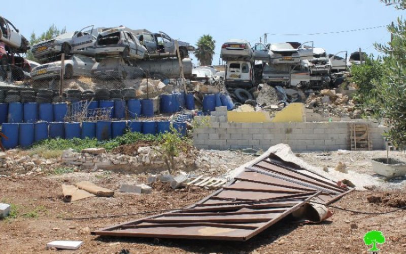 Israeli Occupation Forces demolish an agricultural residence in Jerusalem