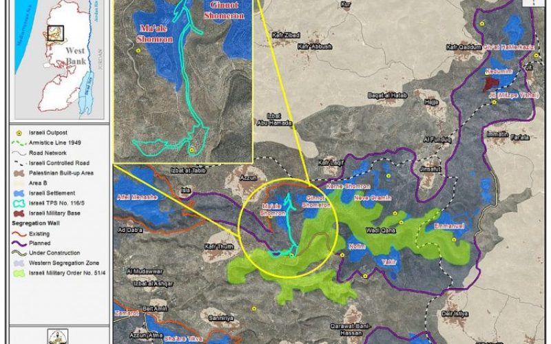 A new Israeli bypass road cater to the benefit of El Matan outpost