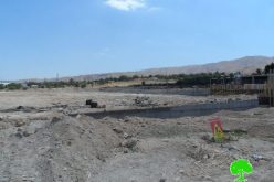 الاحتلال الاسرائيلي يخطر بوقف البناء لملعب قيد الإنشاء في قرية فصايل