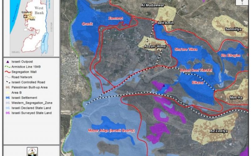 Israel deposits building plan for Oranit settlement in Qalqilyia Governorate