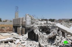 In a massive vicious attack on Palestinian structure: Israeli Occupation Forces demolish 12 buildings in the Jerusalem town of Qalandiya