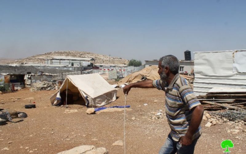 Israeli Occupation Forces demolish structures in Anata Bedouin community of Al-Azazima