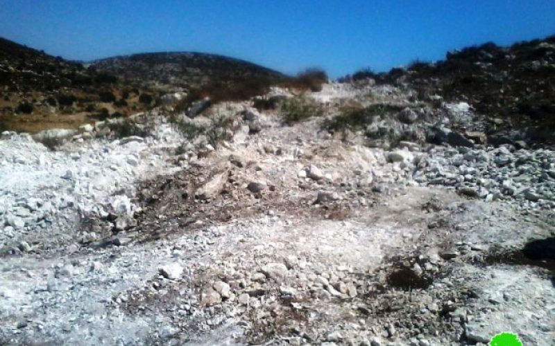 Israeli Occupation Forces demolish water well and uproot trees in Beit Ula town