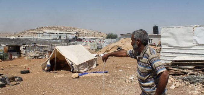 Israeli Occupation Forces demolish structures in Anata Bedouin community of Al-Azazima