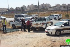 Israeli Occupation Forces demolish six warehouses in Qalandiya town