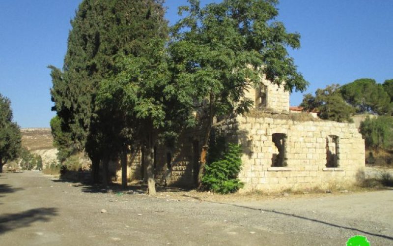 Israeli Occupation Forces stop-work on an agricultural road in Nablus city