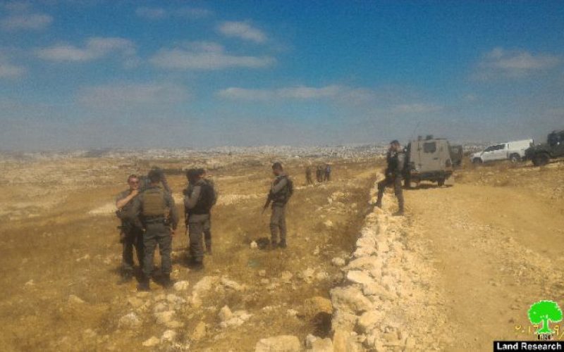 Israeli Occupation Forces demolish water well in the Hebron hamlet of Um Nir