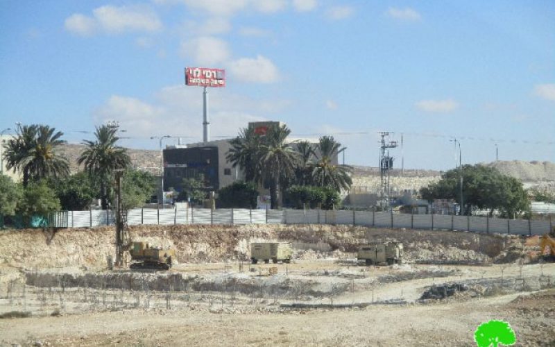 Expansion works in the Israeli industrial zone of Binyamin, north Occupied Jerusalem